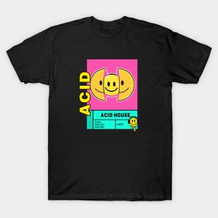 ACID HOUSE - pixel smile T-Shirt